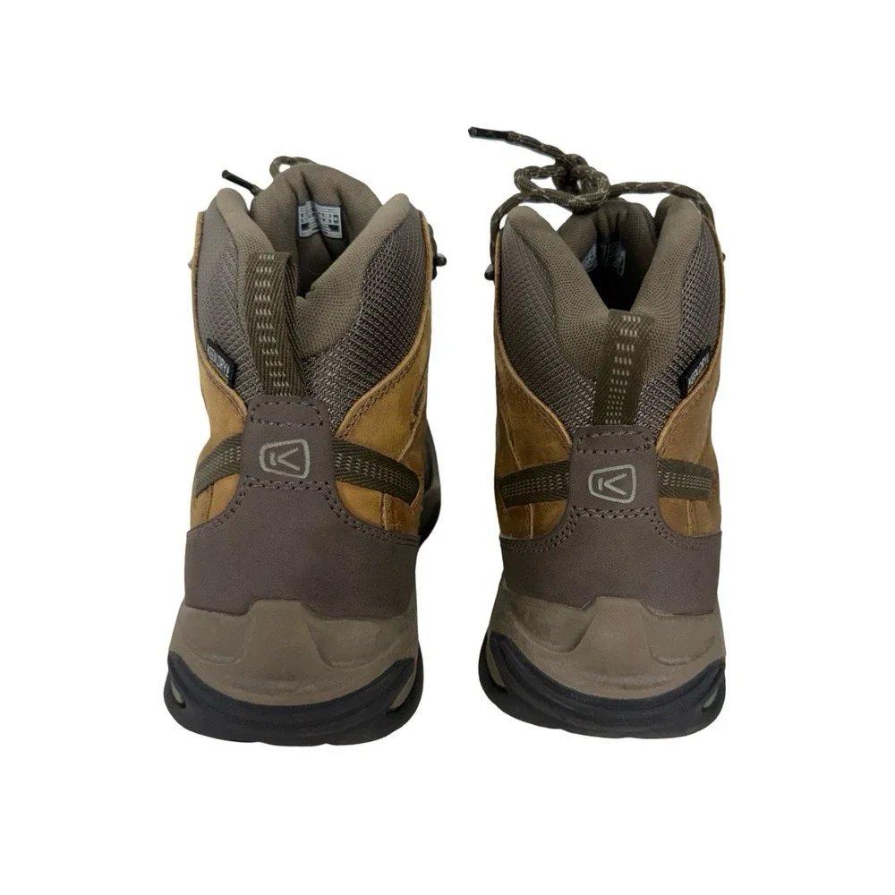 KEEN Circadia Mid WP Boots Mens Size 11 Brown Waterproof Hiking Leather Trail